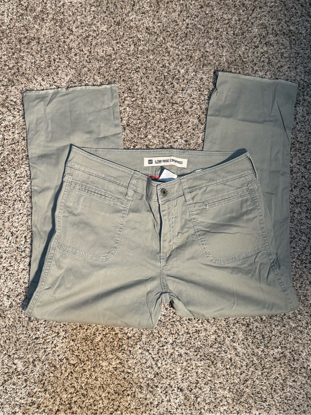 GAP Low Rise Chinos in Sage